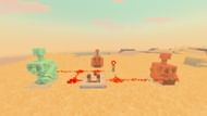 You can use the copper golem in Minecraft to send out redstone signals (Image via Sportskeeda Gaming || Mojang Studios)